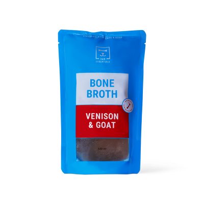 Raw Essentials Venison Goat Novel Protein Hypoallergenic Bone Broth Cats & Dogs